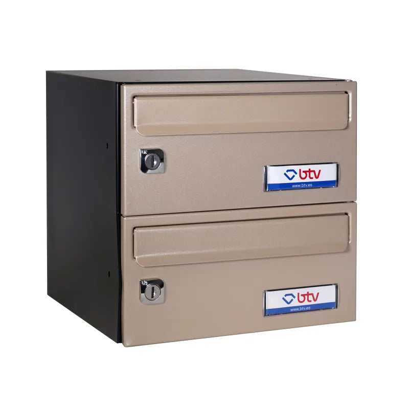 BUZON BARAJAS DOBLE (2 BUZONES) 245x250 ARENA PERLADA - vista detalle