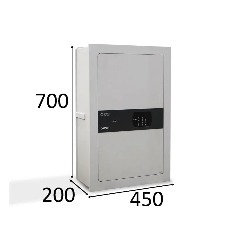CAJA FUERTE CUARZO 70 EMPOTRAR - vista lateral