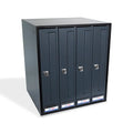 BUZON PRISMA FRONTAL G4 CUERPO NEGRO PUERTA ANTRACITA - vista principal
