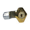 CONJUNTO 6 CERRADURAS DIAMANTE A ROSCA DORADA - vista principal