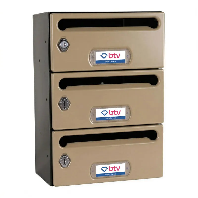 BUZON MERCURIO TRIPLE (3 BUZONES) BEIGE - vista principal