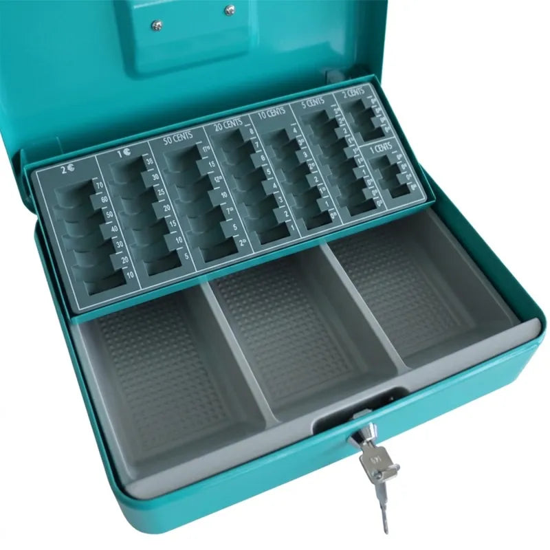 CAJA DE CAUDALES XL VERDE - vista lateral