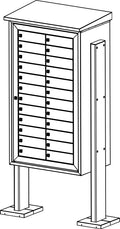 Bocacartas Puerta Aluminio Buzón Interior BTV - vista principal