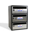 BUZÓN MONCAYO TRIPLE (3 BUZONES) ACERO INOX - vista principal