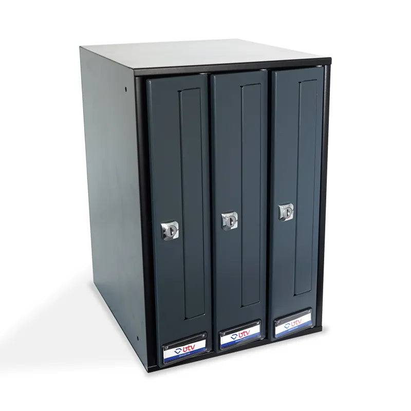 BUZON PRISMA FRONTAL G3 CUERPO NEGRO PUERTA ANTRACITA - vista principal