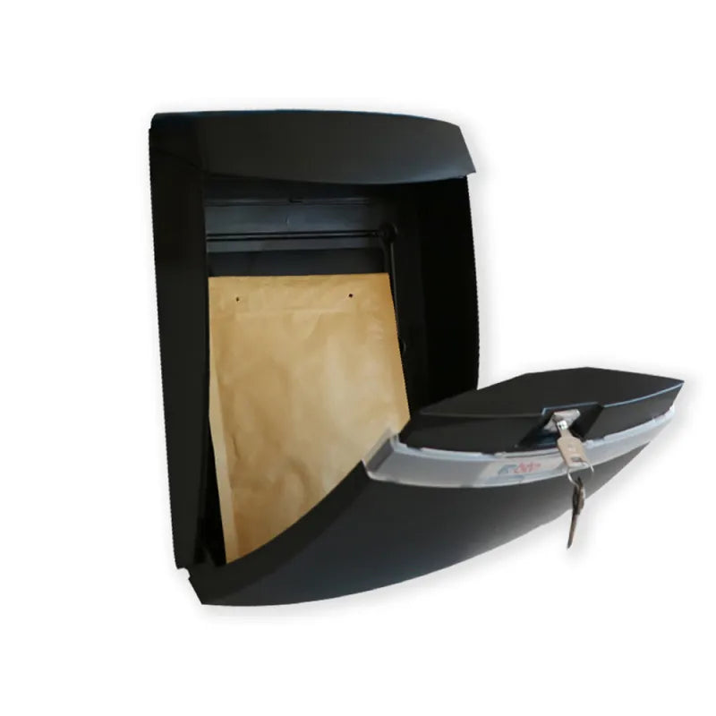 BUZON CORAL ABS NEGRO - vista lateral