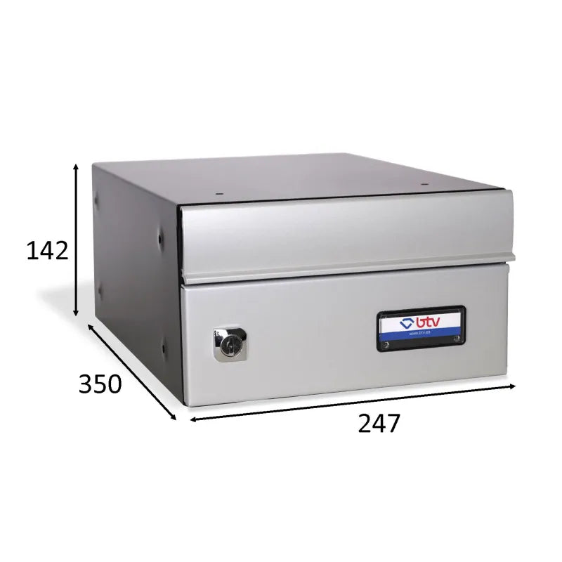 BUZON EXPO HORIZONTAL 247x350 GRIS - vista detalle