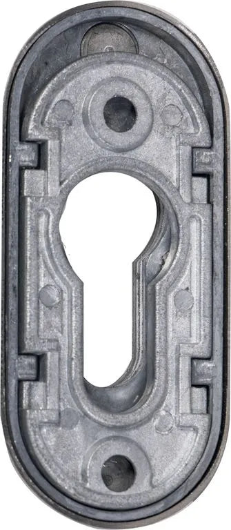 ESCUDO OVALADO DE 10 MM ACERO INOXIDABLE - vista lateral