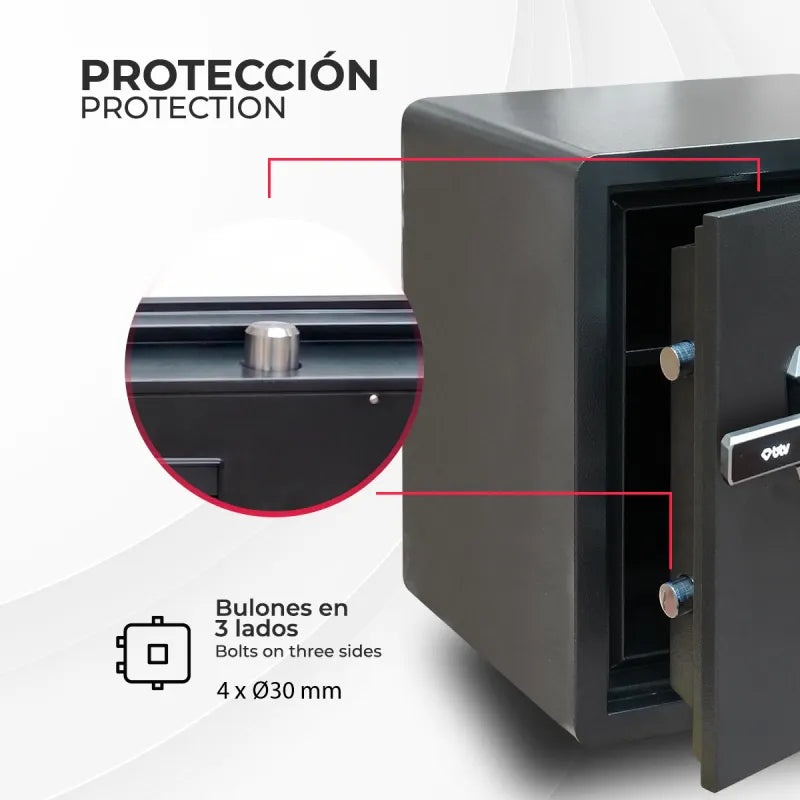 CAJA FUERTE DRACO 700 - vista lateral