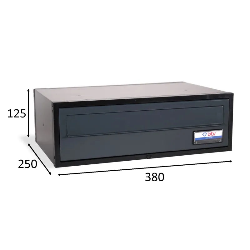 BUZON VIENA DOBLE ACCESO 380X250 ANTRACITA - imagen 4