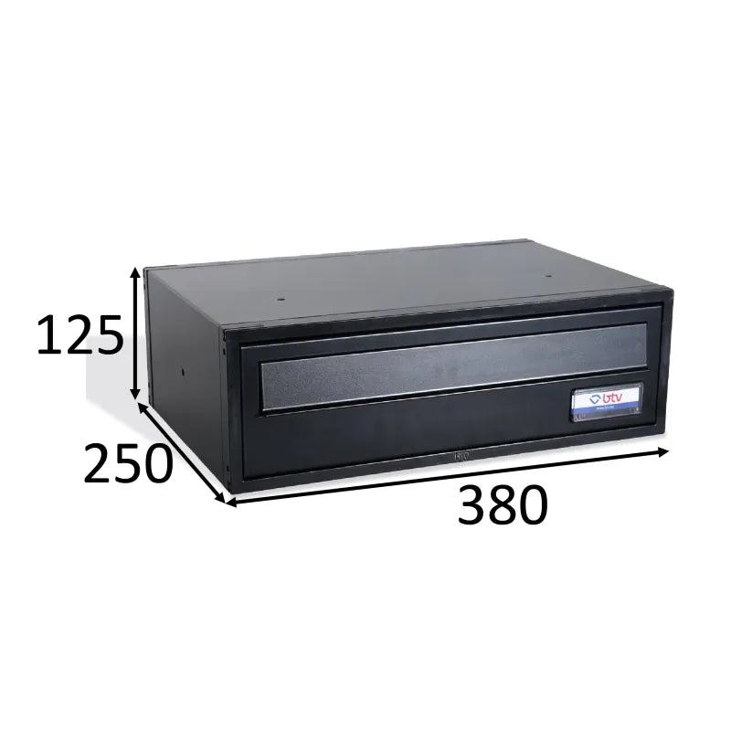 BUZON VIENA DOBLE ACCESO 380X250 NEGRO - imagen 4