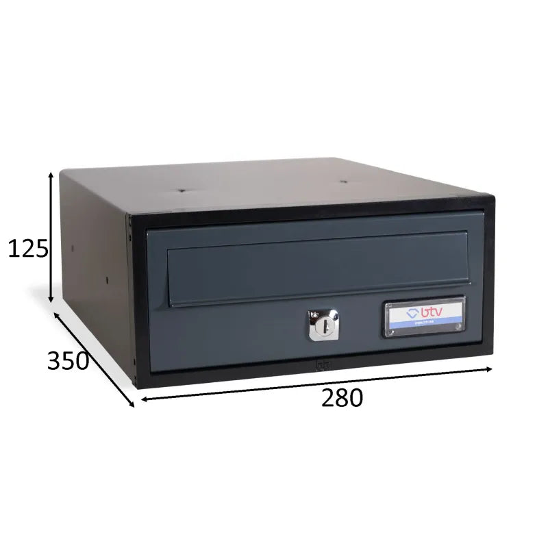 BUZON VIENA 280X350 ANTRACITA - vista detalle