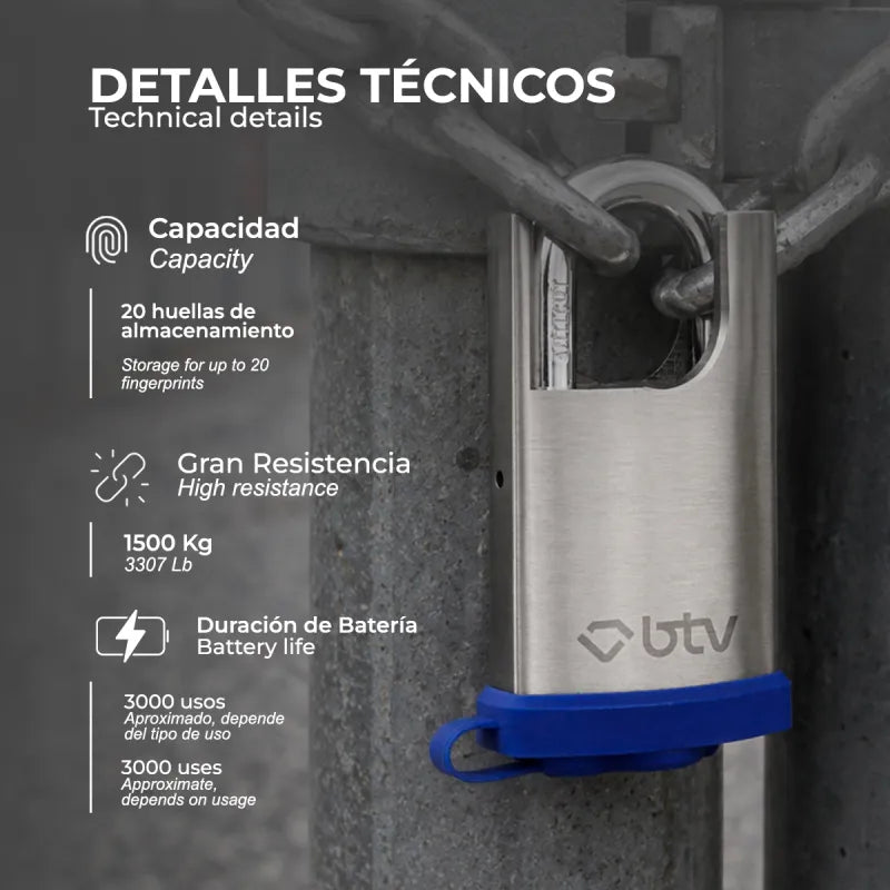 CANDADO THOR 50 PRO - vista lateral