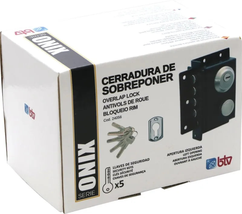 CERROJO ONIX APERTURA IZQUIERDA NEGRO Rincon Blindado - imagen 6