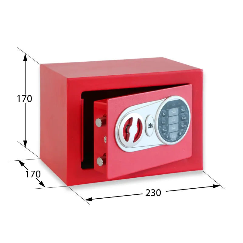 CAJA FUERTE MINIBANK ROJA - imagen 5