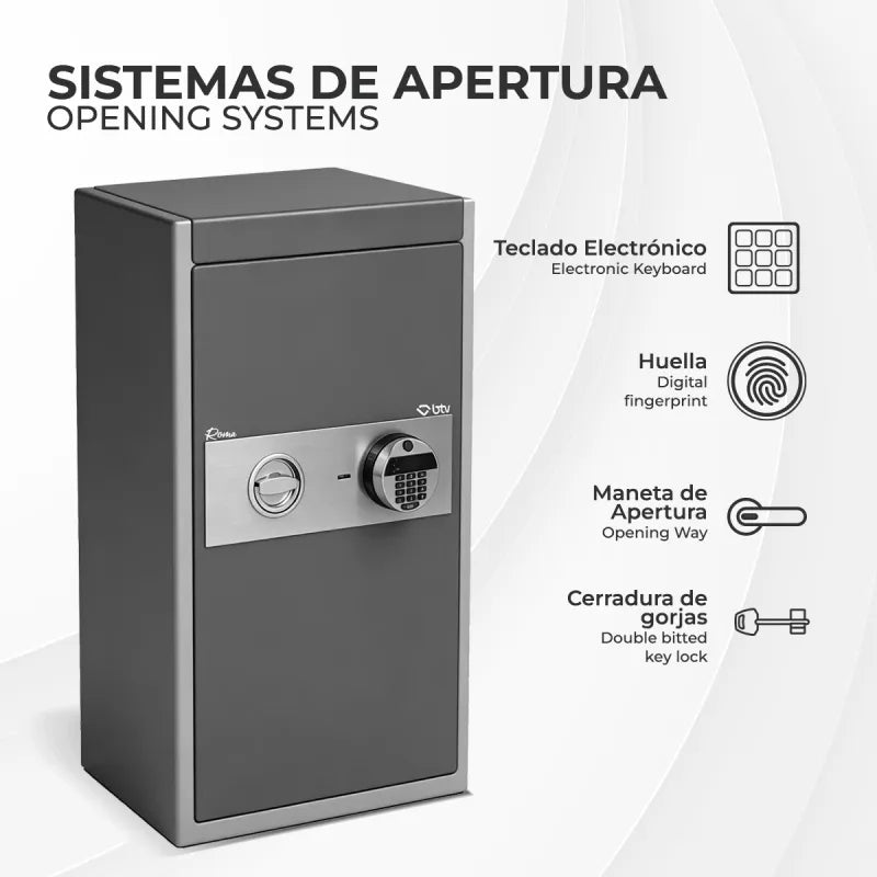 CAJA FUERTE ROMA E-125 - vista detalle