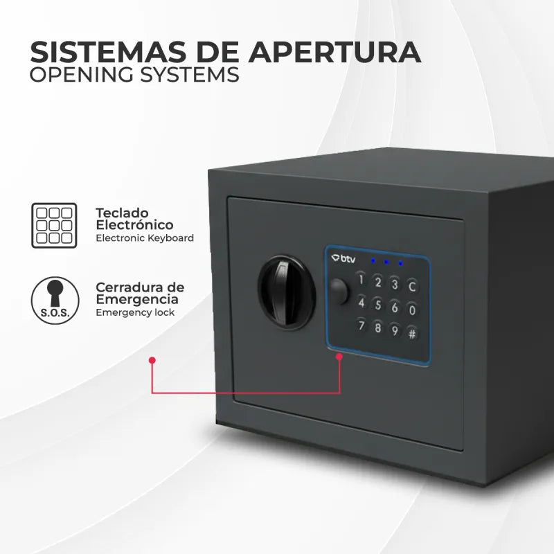 CAJA FUERTE ENA ANTRACITA - vista detalle
