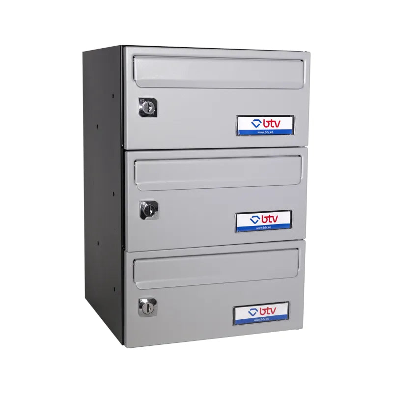 BUZON BARAJAS TRIPLE (3 BUZONES) 245X250 PLATEADO - vista principal