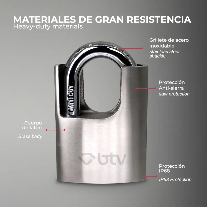 CANDADO ODIN PRO 60 - vista lateral