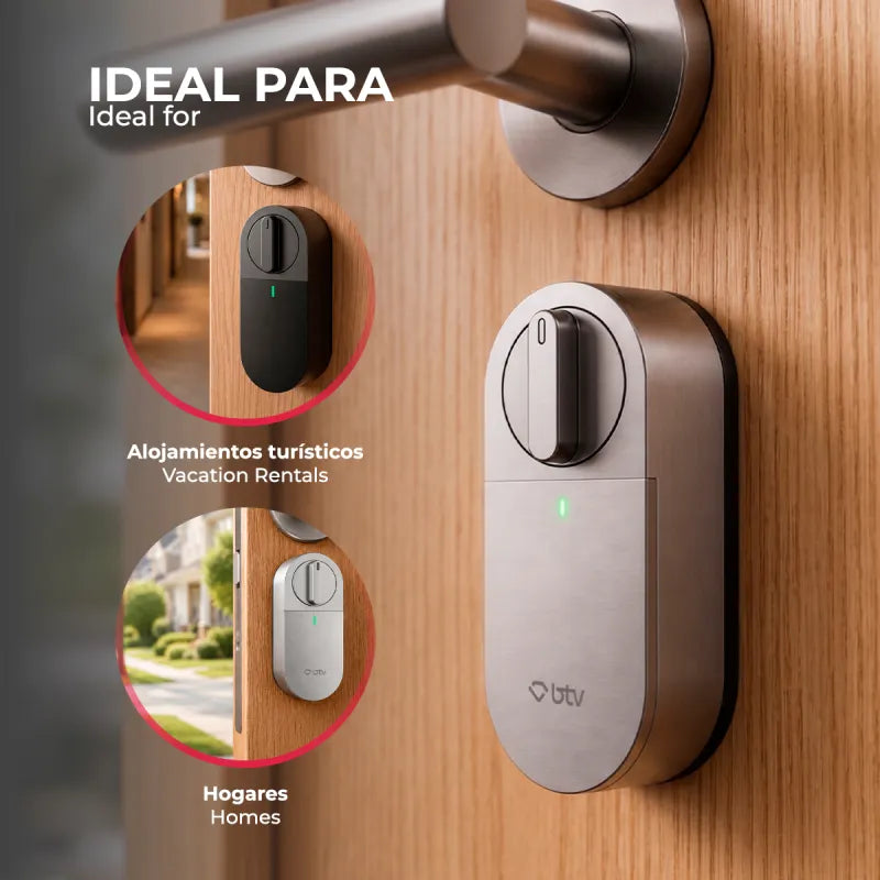 Cerradura Inteligente Argos Girallaves BTV Negro Huella Dactilar App WiFi Puerta Blindada Antiokupa - imagen 8