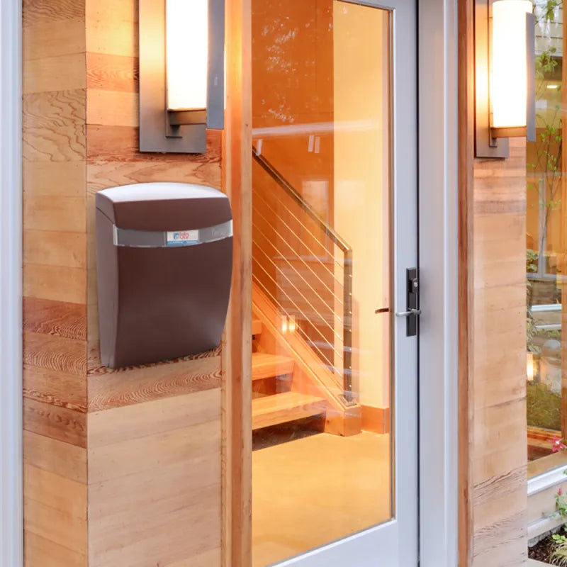 BUZON CORAL ABS MARRON - vista lateral
