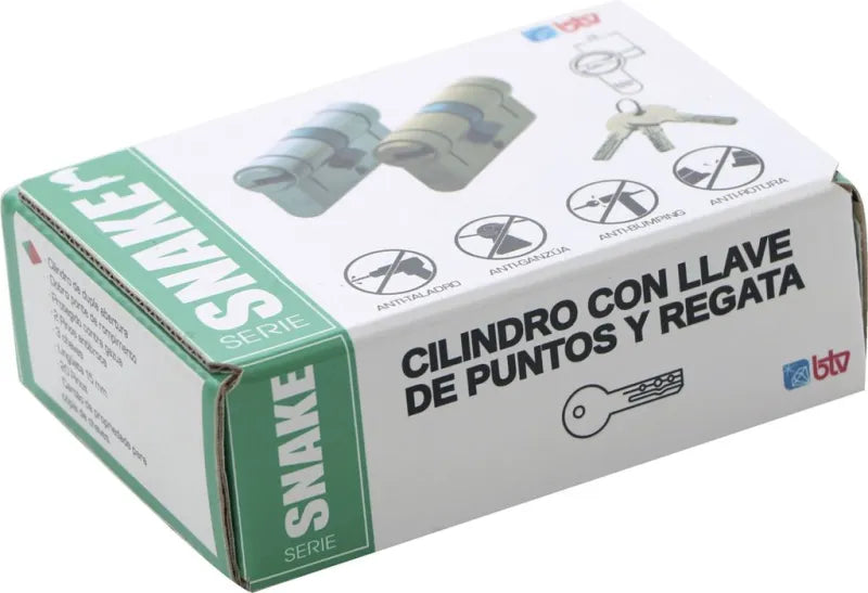 CILINDRO SNAKE 30/40 NK (3 LLAVES) - vista lateral
