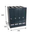 BUZON PRISMA SUPERIOR G4 ANTRACITA - vista principal