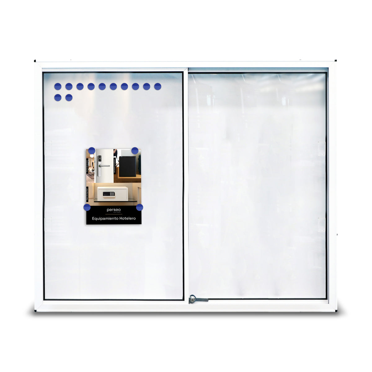 Vitrina Anuncios Exterior Blanco Aluminio 1000x1200mm Comunidad Portal Informativo - vista principal