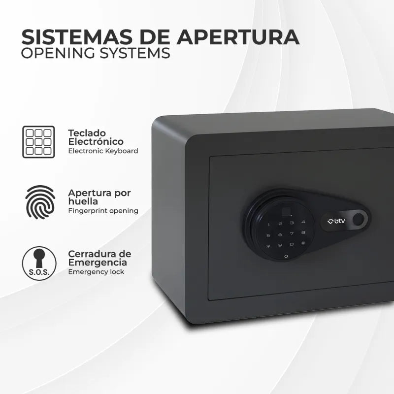 CAJA FUERTE OMEGA ANTRACITA - vista detalle