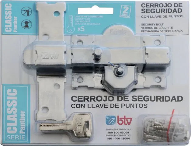 CERROJO CLASSIC 50 CR + CILINDRO 60 (BLISTER) - vista lateral