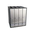 BUZON PRISMA SUPERIOR G4 CUERPO ANTRACITA PUERTA INOX SATINADO - vista principal