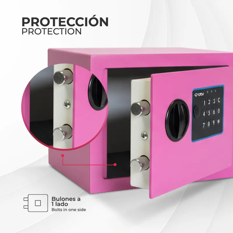 CAJA FUERTE ENA ROSA - vista lateral