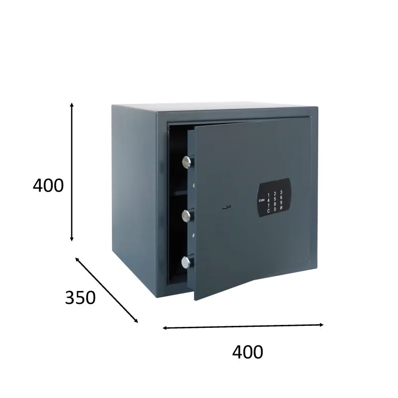 CAJA FUERTE DECORA 40 ELECTRÓNICA - vista lateral