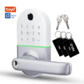 Cerradura Inteligente Neko Multimetodo BTV Blanco Huella Dactilar App WiFi Puerta Blindada Antiokupa - vista principal