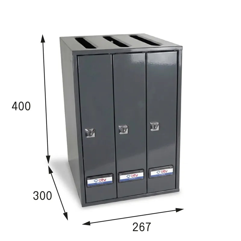 BUZON PRISMA SUPERIOR G3 ANTRACITA - vista detalle