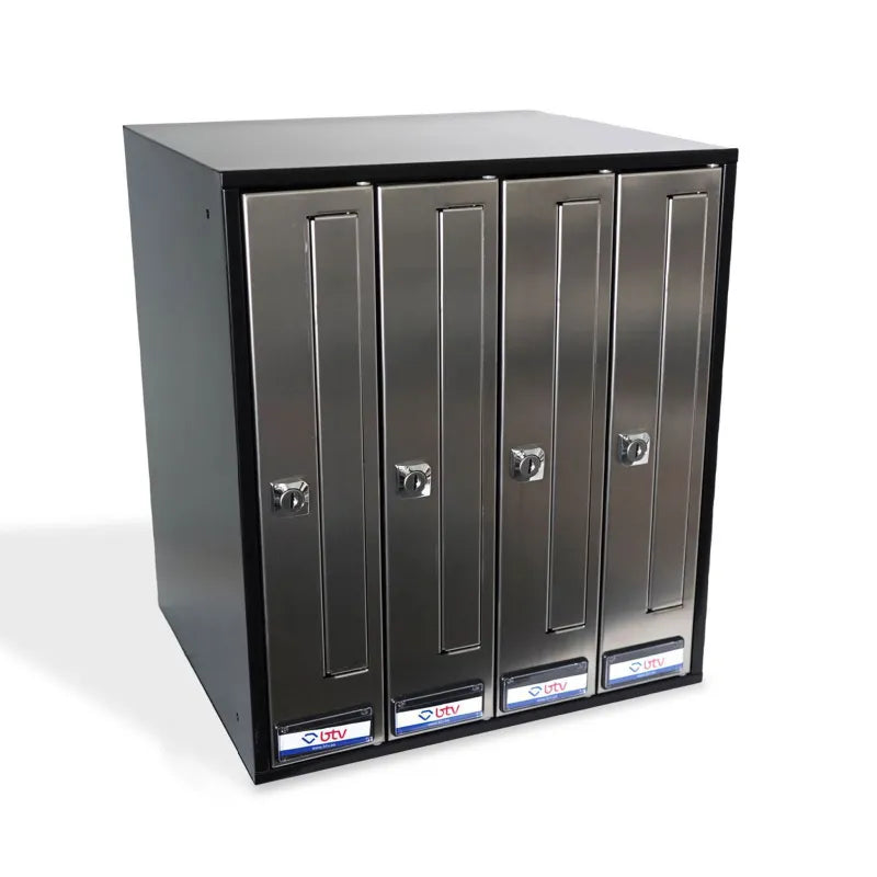 BUZON PRISMA FRONTAL INOXIDABLE G4 CON SOLAPA - vista principal