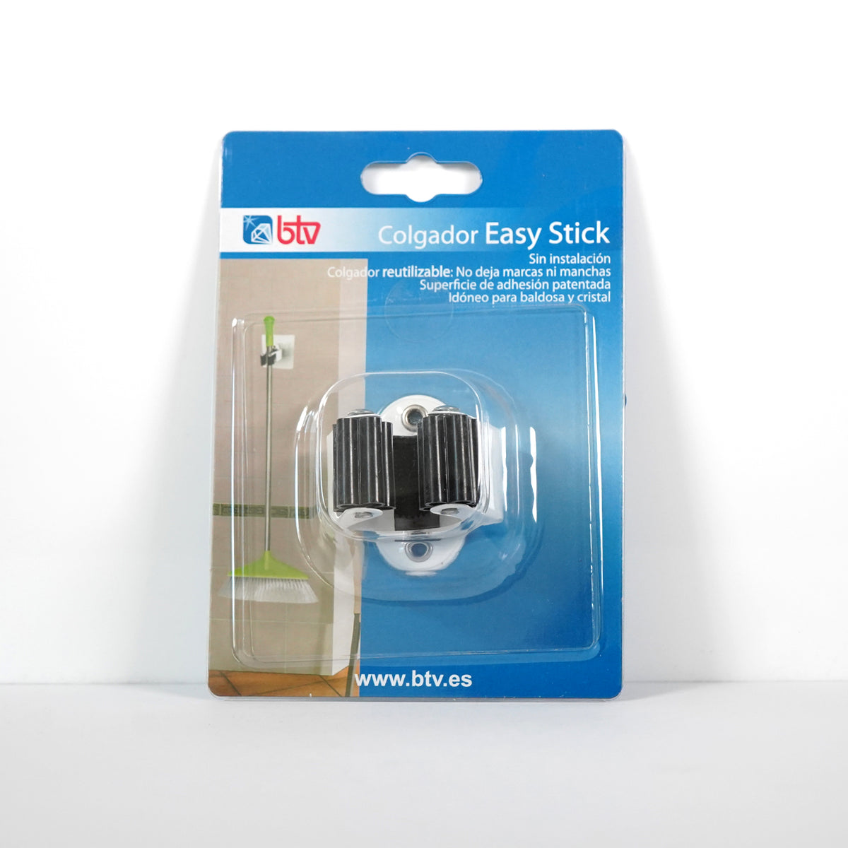 Accesorio Baño Easy Stick Portaescobas Easy Stick BTV Pared 100mm - vista principal