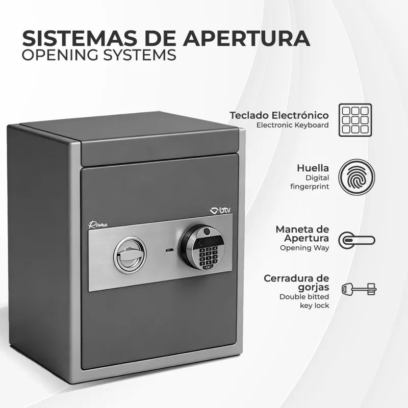 CAJA FUERTE ROMA E-75 - vista detalle