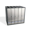 BUZON PRISMA SUPERIOR G5 CUERPO ANTRACITA PUERTA INOX SATINADO - vista principal