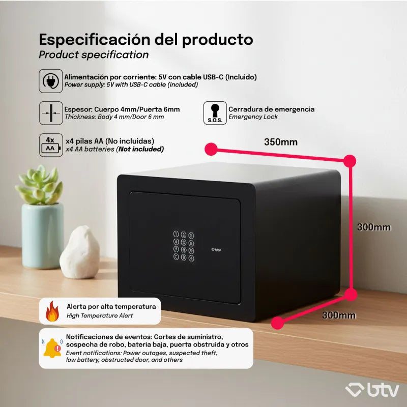CAJA FUERTE GAMMA - vista detalle