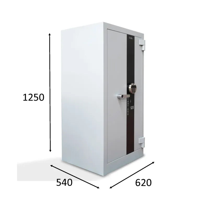 CAJA FUERTE CARTAGO 125 ELECTRÓNICA - vista lateral
