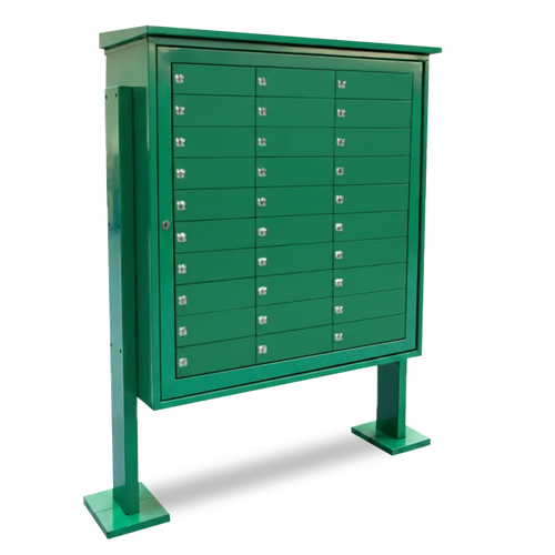BUZON COMUNITARIO 36 CASILLEROS PUERTAS CIEGAS VERDE - vista principal