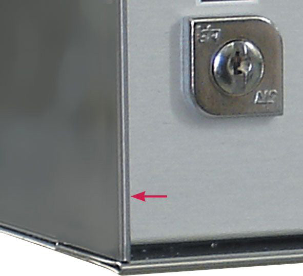 Envolvente Buzón Comunidad Acero Blanco Fondo 25cm Más De 16 Unidades BTV Recambio - vista principal
