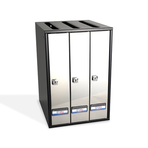 Buzón Comunidad Prisma Superior G4 BTV G4 Acero Inoxidable Vertical Apertura Frontal - vista principal
