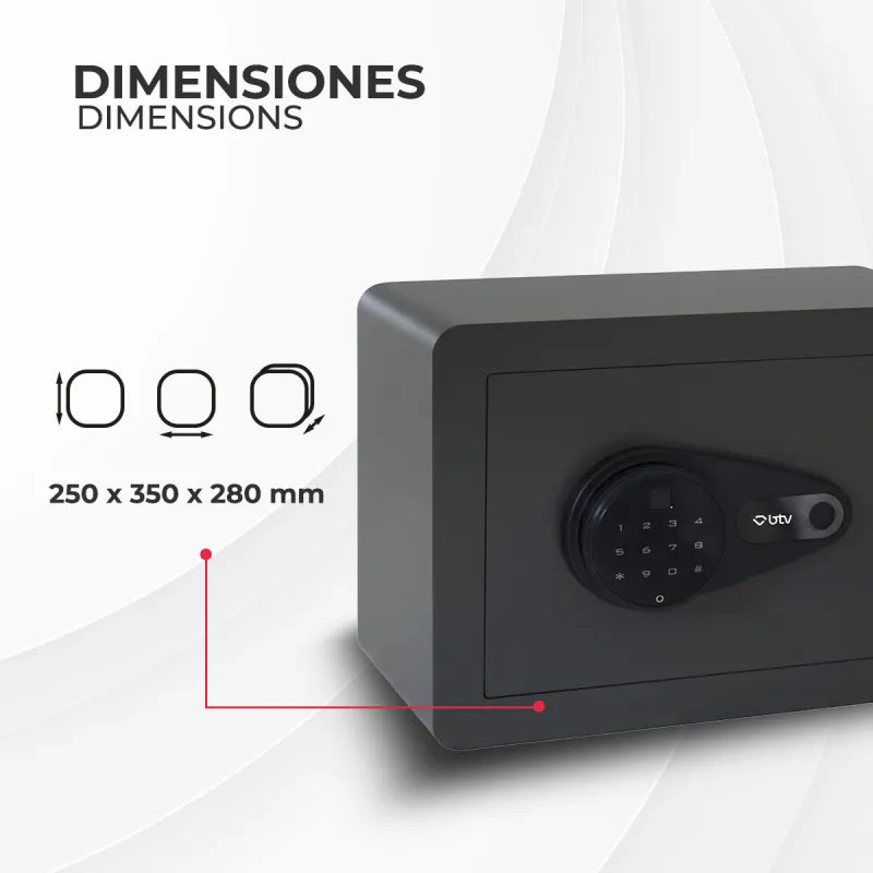 CAJA FUERTE OMEGA ANTRACITA - imagen 5