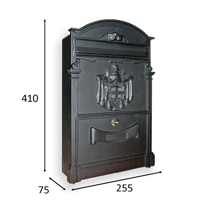 BUZÓN IMPERIAL NEGRO PUERTA CIEGA - imagen 4