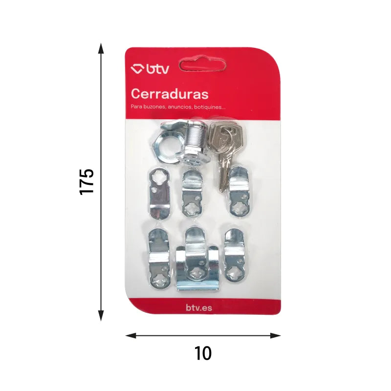 KIT CERRADURA DIAMANTE PLATEADO - vista detalle