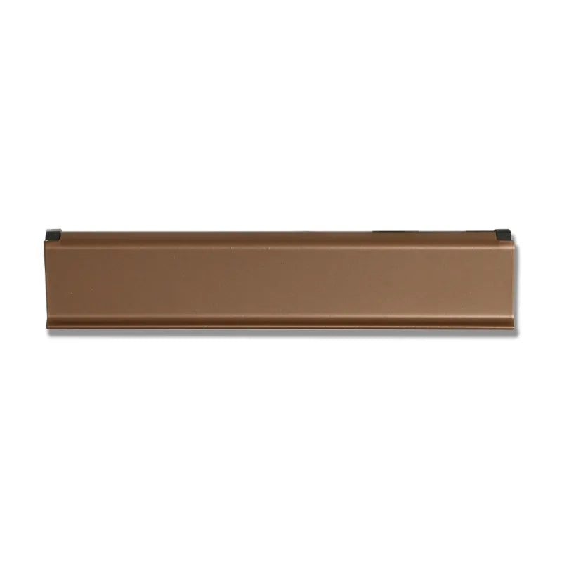 BOCACARTAS DE ALUMINIO BRONCE - vista lateral