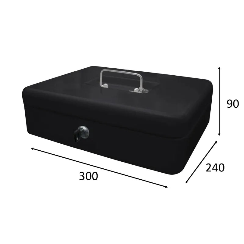 CAJA DE CAUDALES XL NEGRA - vista detalle