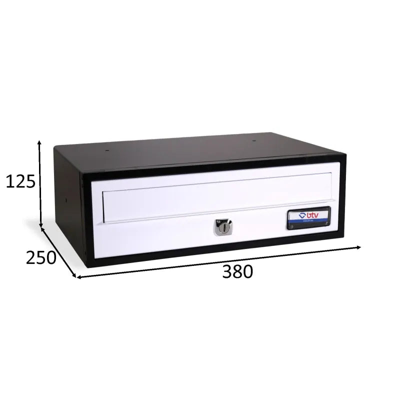 BUZON VIENA 380x250 PLATEADO - vista detalle